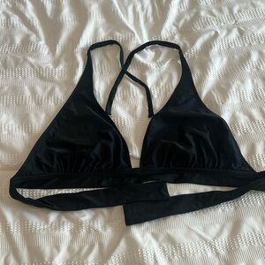 JCREW DD halter tie-back bikini top Size XL